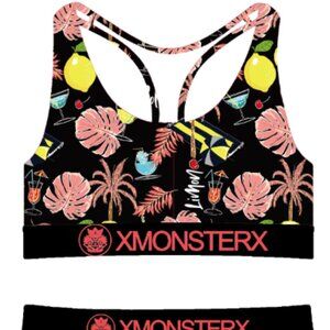 W1050 Lemon Trees and Drink Digital Printed Racerback Pajama/Lounge Set